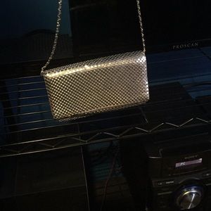 Silver shoulder purse